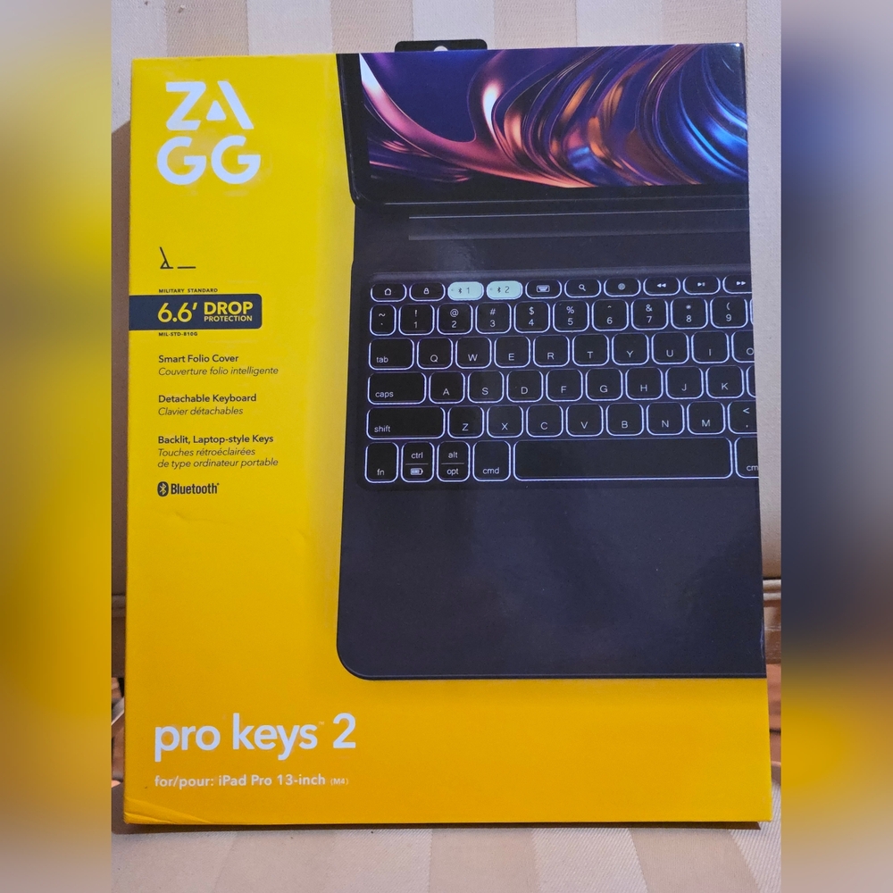 NEW ZAGG PRO KEYS 2 FOR IPAD PRO 13 INCH NEW WITH TAGS